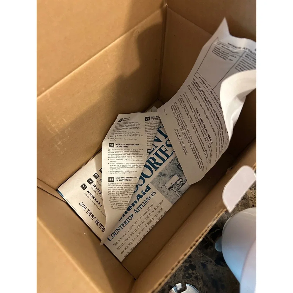 KitchenAid Slicer and Shredder Stand Mixer Attachment with 4 Cones White